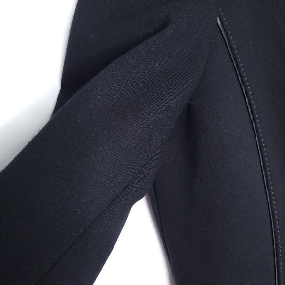 WHITE HOUSE BLACK MARKET Women's Black Full Zip Pea Coat SMALL - Picture 4 of 16